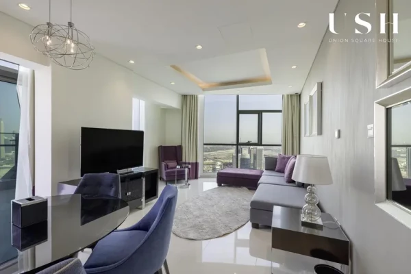 Spacious 2BR | Fully Furnished | Burj Khalifa View