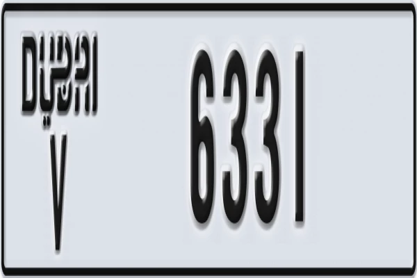 Plate number Dubai 6331 code V for sale